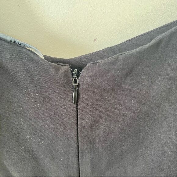 Zara Black Puff Sleeve Fitted Sweetheart Neckline Mini Dress - Picture 10 of 15